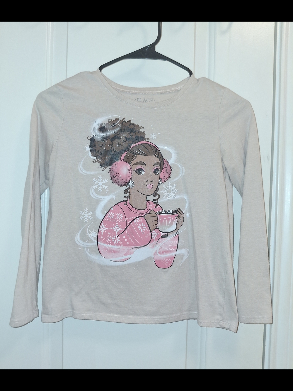The Childrens Place Beige Long-Sleeve Top